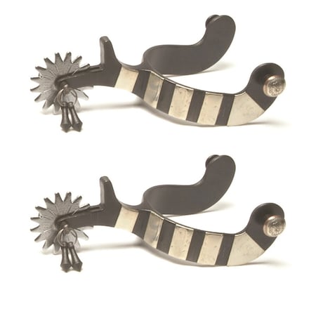 Jacks Imports Black Steel Jingle Bob Spurs 11037